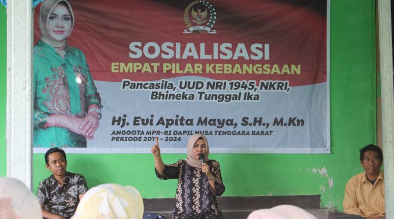 Senator Evi Apita Maya Gelar Sosialisasi 4 Pilar di Lombok Tengah